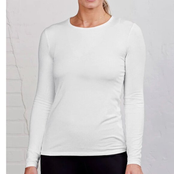 TASC NOLA Long Sleeve T-Shirt BRAND NEW! size medium WHITE - Picture 3 of 14